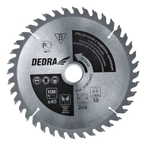 Piła tarczowa do cięcia drewna Dedra 190x30mm 40Z