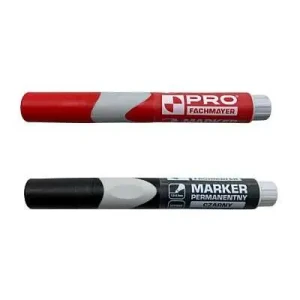 Marker permanentny Pro czerwony czarny