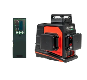 Laser krzyżowy 3 płaszczyznowy Pro LK360 3DG + detektor