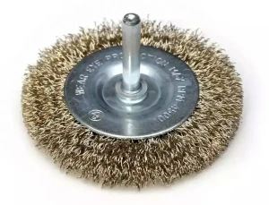 Szczotka druciana tarczowa mosiądzowana 63mm