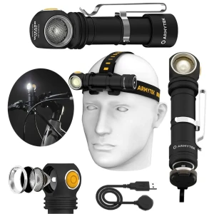 Latarka wielofunkcyjna Warm barwa Ciepła rowerowa sportowa Wizard C2 Pro