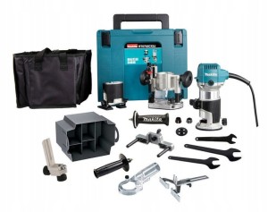 Wielofunkcyjna Makita RT0702CX2J Frezarka Wycinarka Przecinarka 6 i 8mm 710W