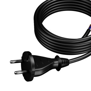 Przewód przyłączeniowy z wtyczką H05RRF 2x1,5mm 5m