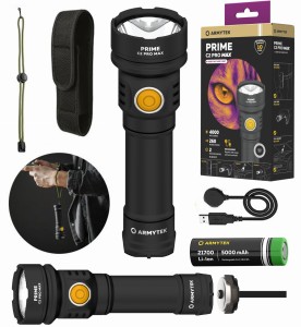 ARMYTEK LATARKA Prime C2 Pro Max Warm USB AKUMULATOR 5000mAh 257m 3720lm