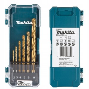 MAKITA D-72833 ZESTAW WIERTEŁ DO METALU HSS 6 SZT
