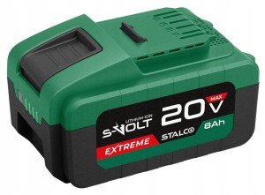 AKUMULATOR EXTREME bateria 8Ah STALCO 20V S-97387 system S-VOLT